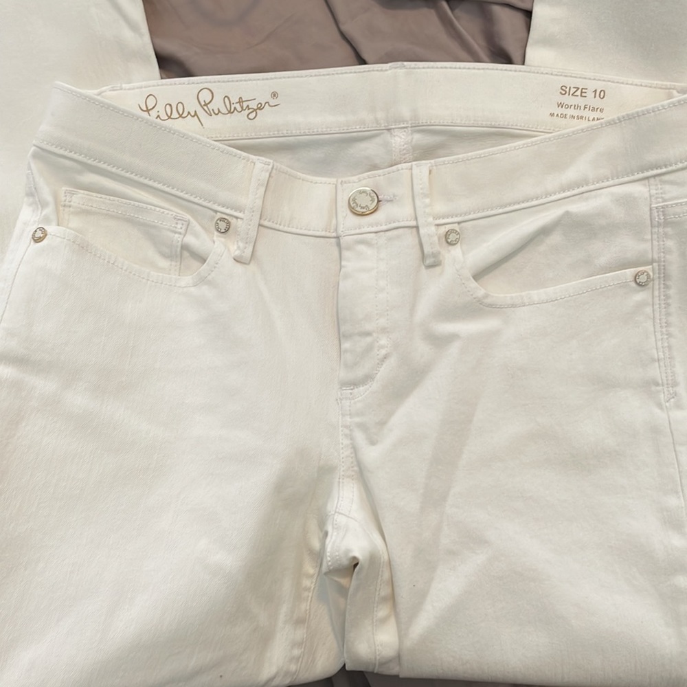 Lilly Pulitzer white flare jeans - Picture 5 of 6